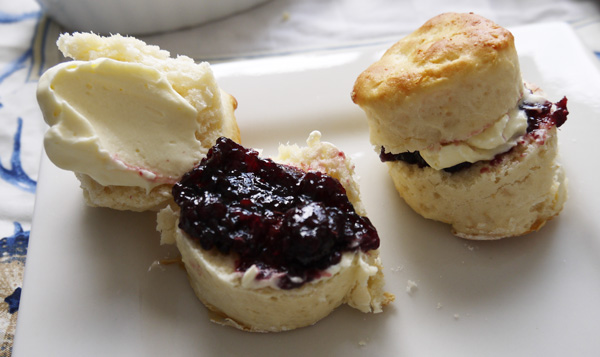 perfect homemade scones with jam and cream