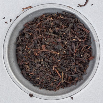 sample of black tea leaves