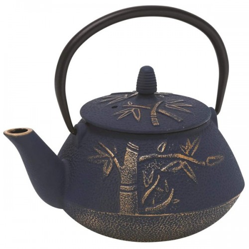 Cast Iron Bamboo Teapot